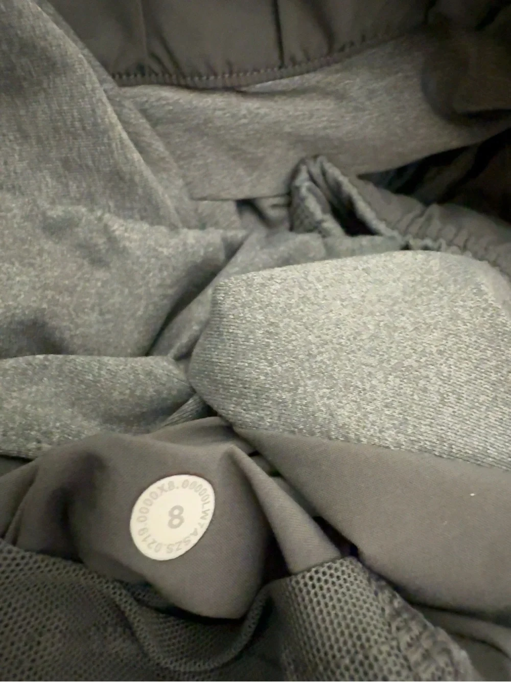 lululemon athletica Gray Elastic & Drawstring Athletic Shorts